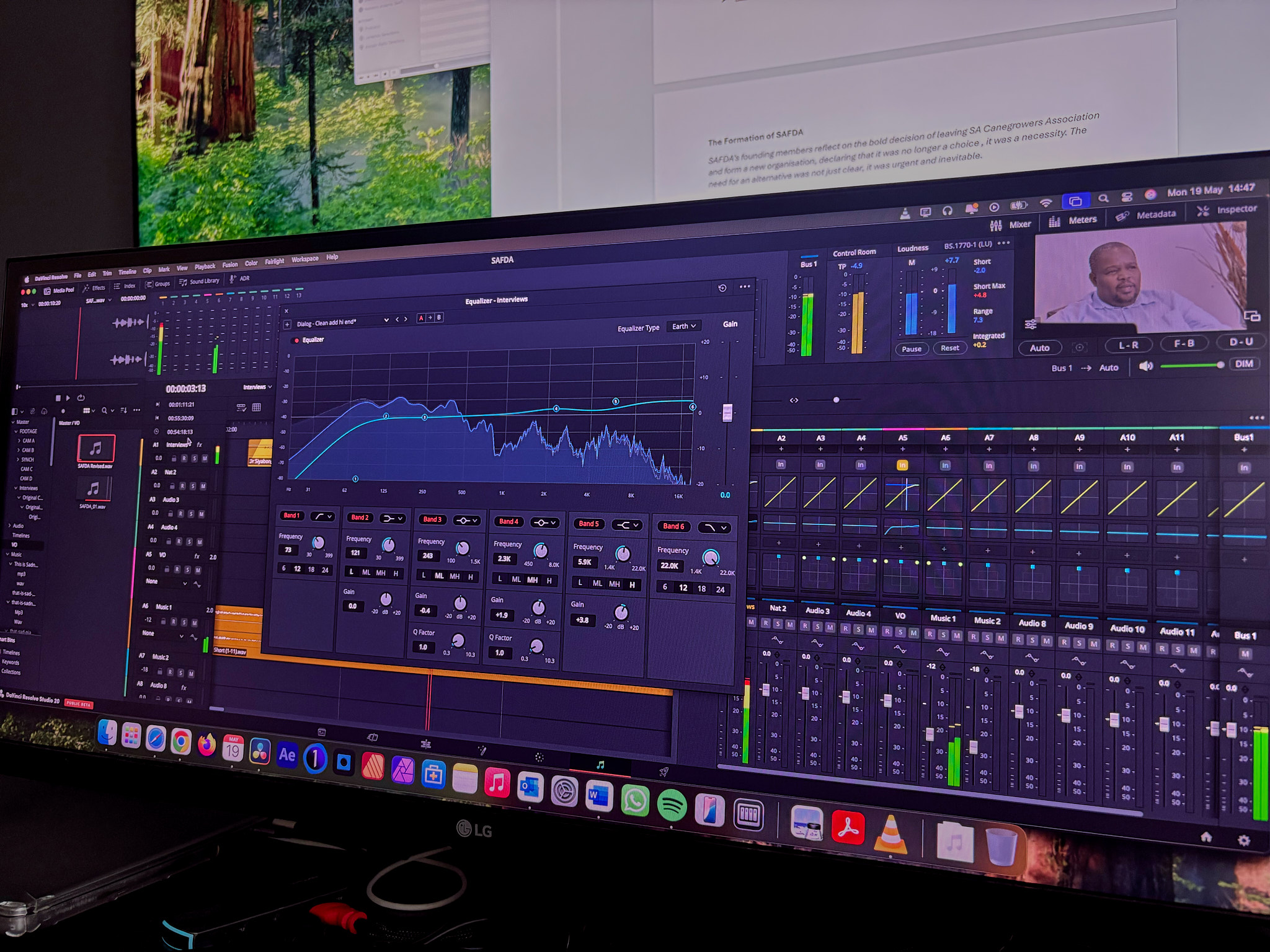 Documentary film shoot in Durban with Sony FX6