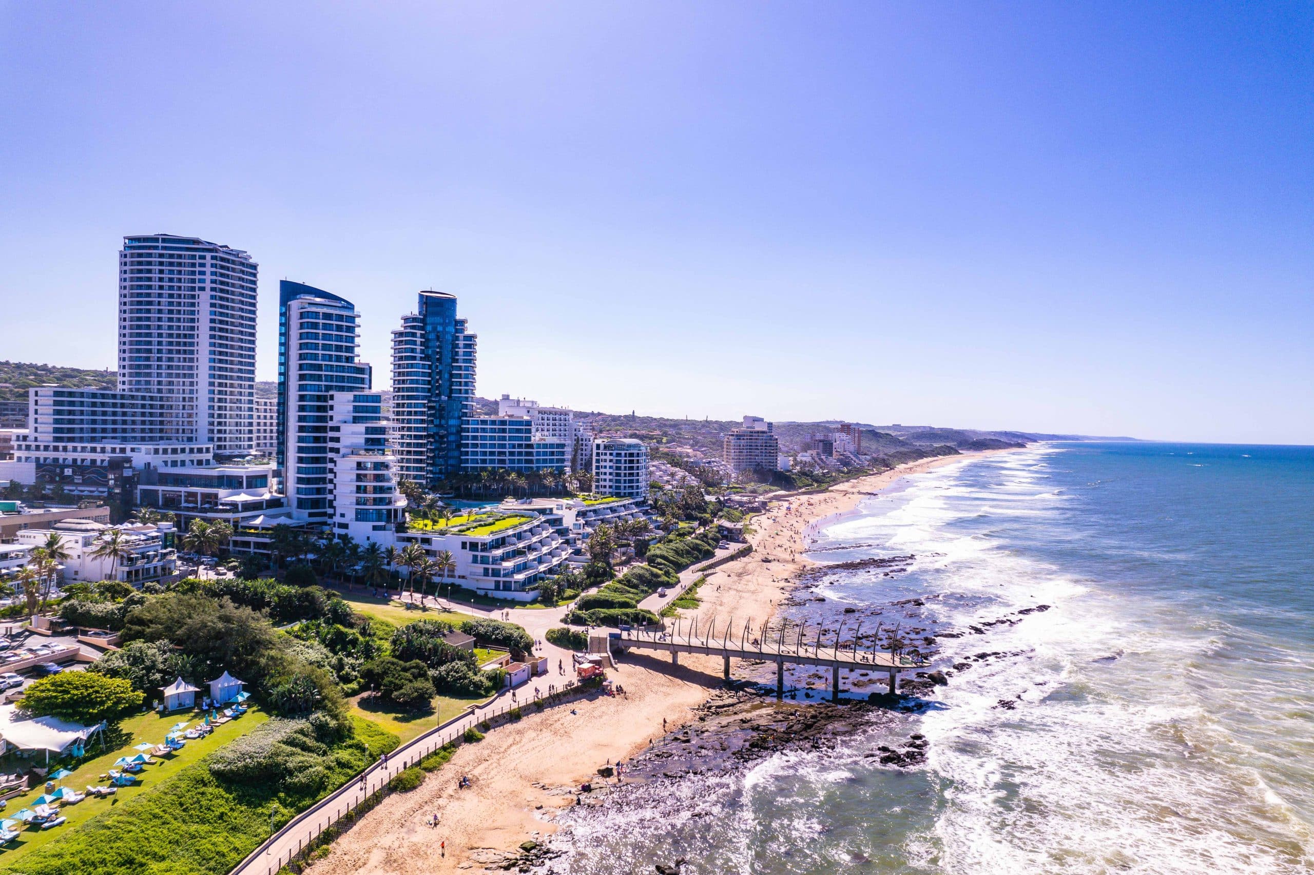 Aerial drone cinematic shot — KZN South Africa